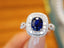 14K GOLD 1.53 CTW NATURAL SAPPHIRE & DIAMOND RING