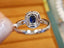 14K GOLD 1.53 CTW NATURAL SAPPHIRE & DIAMOND RING