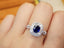 14K GOLD 1.53 CTW NATURAL SAPPHIRE & DIAMOND RING