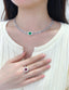 14K GOLD 6.00 CTW VIVID GREEN NATURAL EMERALD & DIAMOND NECKLACE