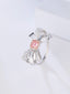 14K GOLD 1.25 CTW NATURAL PINK DIAMOND & DIAMOND RING