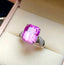 14K GOLD 12.65 CT NATURAL KUNZITE & DIAMOND RING