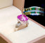 14K GOLD 12.65 CT NATURAL KUNZITE & DIAMOND RING