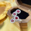 14K GOLD 1.67 CTW VIVID RED NATURAL RUBY & DIAMOND RING