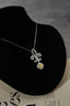 14K GOLD 0.6 CT NATURAL YELLOW DIAMOND & DIAMOND NECKLACE