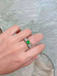 14K GOLD 1.20 CTW NATURAL EMERALD & DIAMOND RING