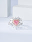 GIA CERTIFIED 14K GOLD 3.31 CTW NATURAL PINK DIAMOND & DIAMOND RING