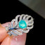 14K GOLD 0.4 CT NATURAL PARAIBA TOURMALINE & DIAMOND RING