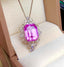 14K GOLD 11.2 CT NATURAL KUNZITE PENDANT