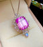 14K GOLD 11.2 CT NATURAL KUNZITE PENDANT