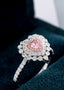 14K GOLD 0.77 CTW NATURAL PINK DIAMOND & DIAMOND RING