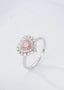 14K GOLD 0.77 CTW NATURAL PINK DIAMOND & DIAMOND RING