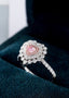 14K GOLD 0.77 CTW NATURAL PINK DIAMOND & DIAMOND RING