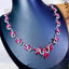 14K GOLD 21.59 CTW NATURAL RUBY & DIAMOND NECKLACE