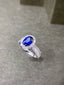 14K GOLD 2.42 CTW NATURAL SAPPHIRE & DIAMOND RING