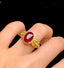 14K GOLD 3.44 CT NATURAL RUBY & DIAMOND RING