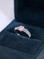 14K GOLD 0.71 CTW NATURAL PINK DIAMOND & DIAMOND RING