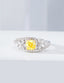 14K GOLD 1.20 CTW NATURAL YELLOW DIAMOND & DIAMOND RING