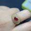 14K GOLD 1.85 CTW NATURAL RUBY & DIAMOND RING