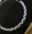 14K GOLD 8.5 CT NATURAL SAPPHIRE & SAPPHIRE NECKLACE