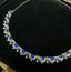 14K GOLD 8.5 CT NATURAL SAPPHIRE & SAPPHIRE NECKLACE