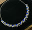 14K GOLD 8.5 CT NATURAL SAPPHIRE & SAPPHIRE NECKLACE