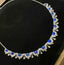 14K GOLD 8.5 CT NATURAL SAPPHIRE & SAPPHIRE NECKLACE