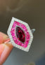 14K GOLD 1.20 CTW NATURAL RUBY & DIAMOND RING