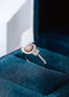 14K GOLD 0.42 CTW NATURAL PINK DIAMOND & DIAMOND RING