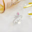 14K GOLD 0.43 CTW NATURAL PINK DIAMOND & DIAMOND RING