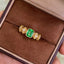 14K GOLD 1.15 CTW NATURAL EMERALD & DIAMOND RING