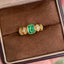 14K GOLD 1.15 CTW NATURAL EMERALD & DIAMOND RING