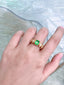 14K GOLD 1.15 CTW NATURAL EMERALD & DIAMOND RING