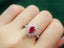 14K GOLD 1.56 CTW NATURAL RUBY & DIAMOND RING