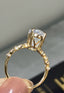 14K GOLD 4.91 CTW NATURAL MOONSTONE & DIAMOND RING