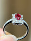 14K GOLD 1.27 CTW NATURAL RUBY & DIAMOND RING