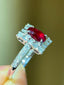 14K GOLD 1.27 CTW NATURAL RUBY & DIAMOND RING