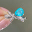 14K GOLD 0.85 CT NATURAL PARAIBA TOURMALINE & DIAMOND RING