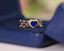 14K GOLD 0.91 CT NATURAL SAPPHIRE & DIAMOND RING