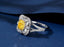 14K GOLD 1.92 CTW NATURAL YELLOW DIAMOND & DIAMOND RING/PENDANT