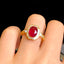 14K GOLD 2.2 CT NATURAL RUBY & DIAMOND RING