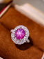 14K GOLD 3.69 CTW NATURAL STAR SAPPHIRE & DIAMOND RING