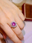 14K GOLD 3.69 CTW NATURAL STAR SAPPHIRE & DIAMOND RING