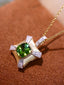 14K GOLD 1.78 CTW NATURAL TOURMALINE & DIAMOND PENDANT