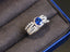 14K GOLD 1.58 CTW NATURAL SAPPHIRE & DIAMOND RING