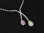 GIA CERTIFIED 14K GOLD 1.72 CTW NATURAL GREEN DIAMOND & PINK DIAMOND NECKLACE