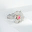 GIA CERTIFIED 14K GOLD 1.88 CTW NATURAL PINK DIAMOND & DIAMOND & FLOWERS RING