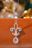 14K GOLD 0.65 CTW NATURAL PINK DIAMOND & DIAMOND NECKLACE