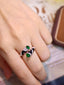 14K GOLD 1.30 CTW VIVID GREEN NATURAL EMERALD & DIAMOND RING