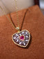 14K GOLD 0.33 CTW NATURAL RUBY & DIAMOND PENDANT